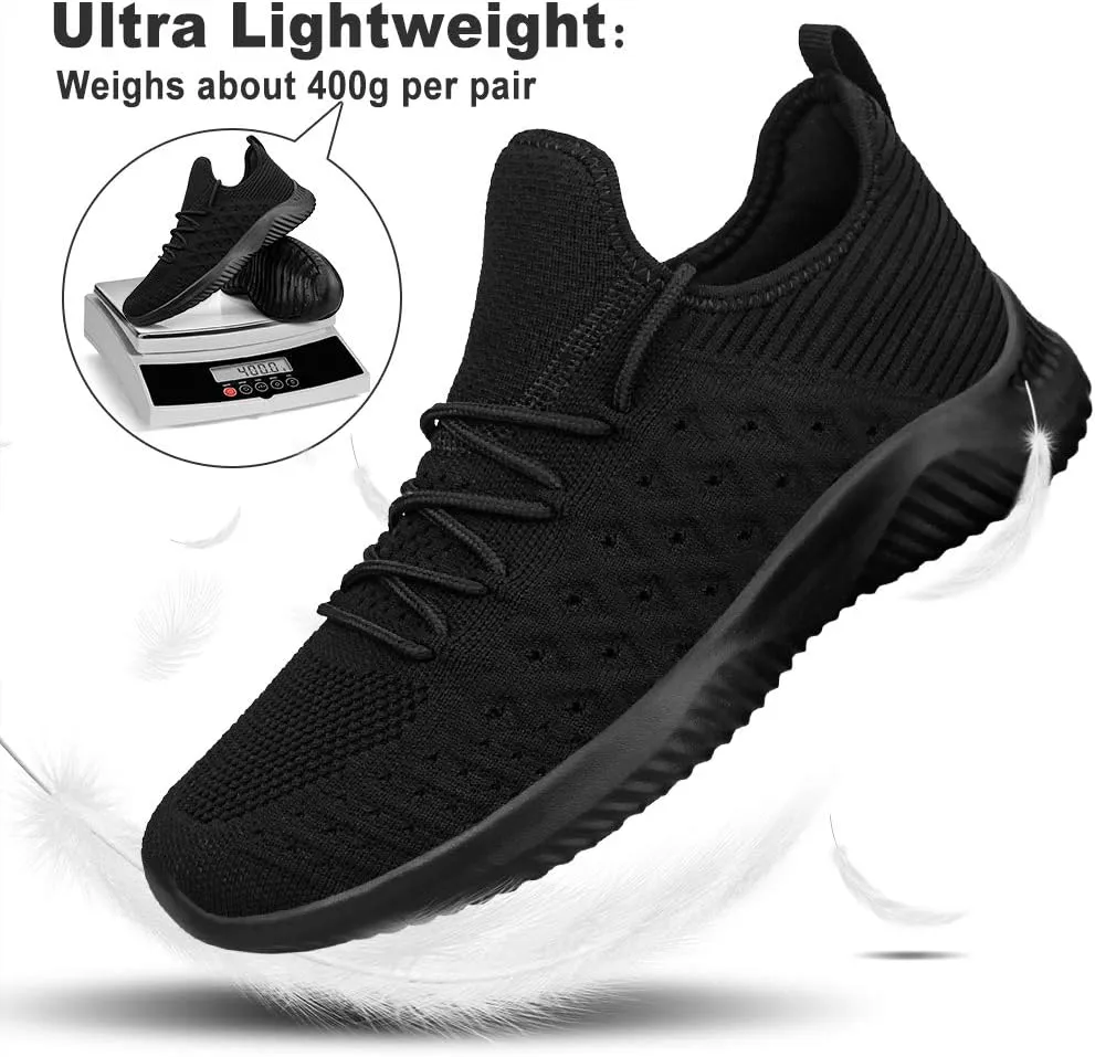 Feethit Mens Slip On Walking Shoes Lightweight Breathable Non Slip Running Shoes Comfortable Fashion Sneakers for Men