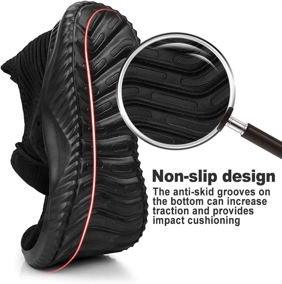 Feethit Mens Slip On Walking Shoes Lightweight Breathable Non Slip Running Shoes Comfortable Fashion Sneakers for Men