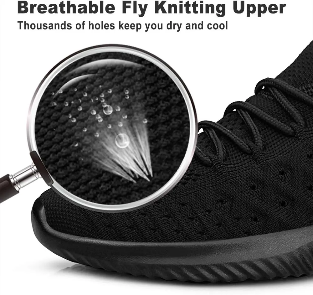 Feethit Mens Slip On Walking Shoes Lightweight Breathable Non Slip Running Shoes Comfortable Fashion Sneakers for Men
