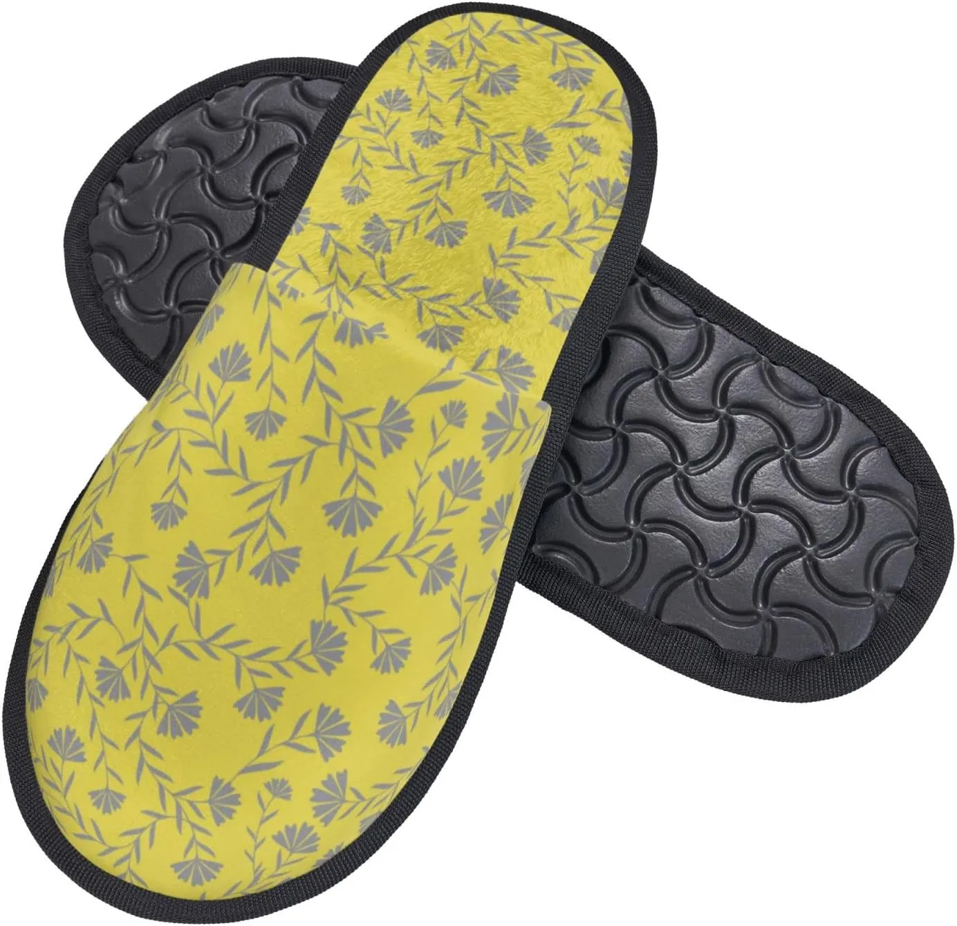 Fern (1) Unisex Slip On House Slippers Closed Toe Indoor Home Slipper For Men Women Comfy Cozy Soft Non-Slip Bedroom Slippers Houseshoes