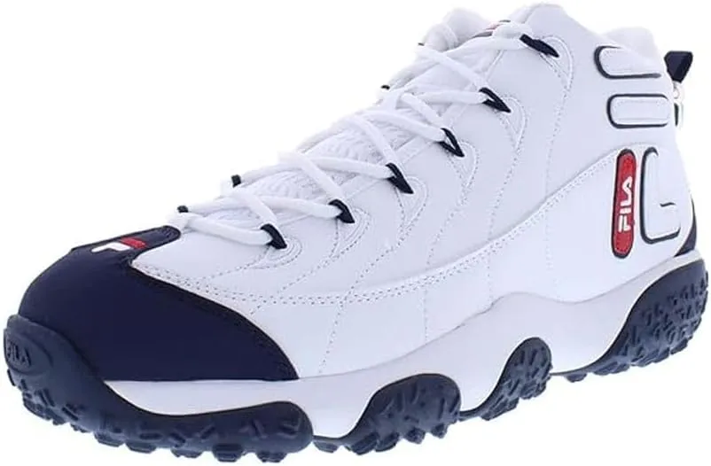 Fila Mens Snake Dancer, Color: Wht/Fnvy/Fred, Size: 7 (1BM00854-125-7)