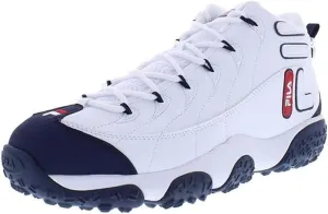 Fila Mens Snake Dancer, Color: Wht/Fnvy/Fred, Size: 7 (1BM00854-125-7)