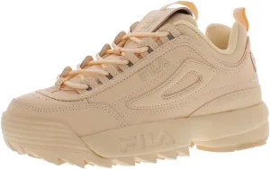 Fila Women's Disruptor II Premium Sneakers Tender Peach/Tender Peach/Tender Peach 5.5 B - Medium