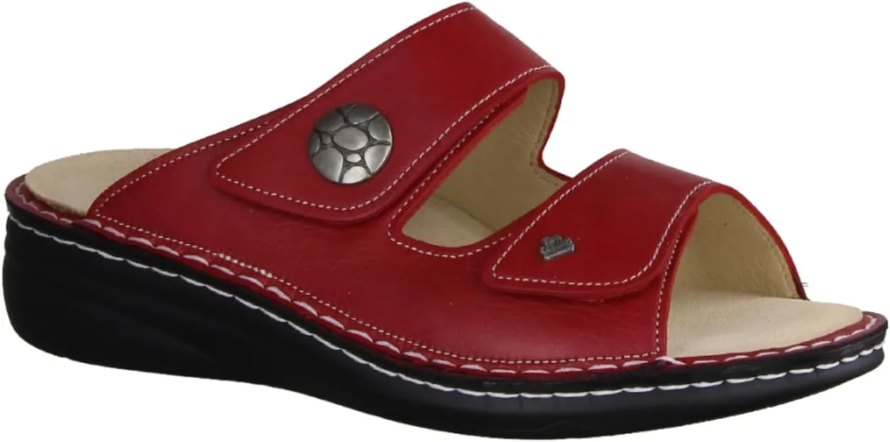 Finn Comfort Moorea Pomodore (Red) - Mules - Fit Overview Brands FinnMellow, Red, Leather (Nube)