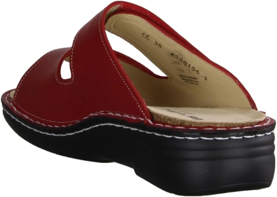Finn Comfort Moorea Pomodore (Red) - Mules - Fit Overview Brands FinnMellow, Red, Leather (Nube)