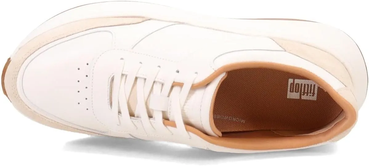 FitFlop Women's F-Mode Leather/Suede Flatform Sneakers
