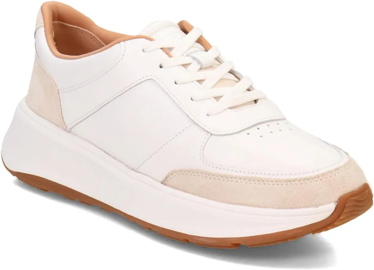 FitFlop Women's F-Mode Leather/Suede Flatform Sneakers