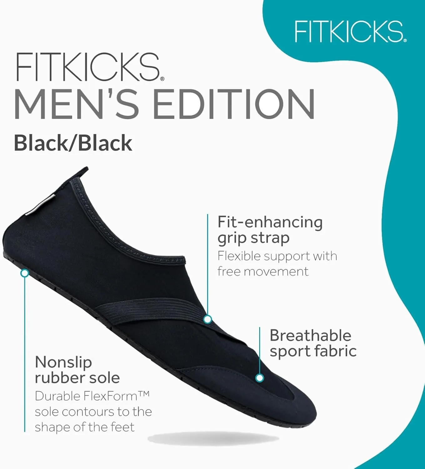 FITKICKS Active Men's Footwear Foldable Water Shoes