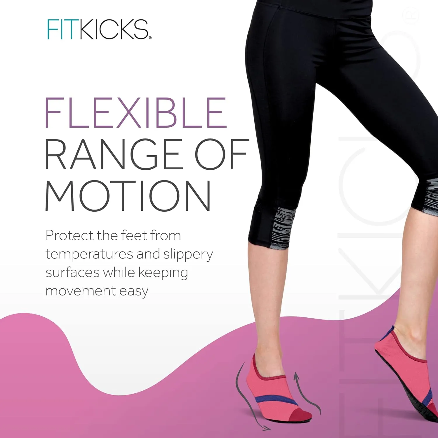 FITKICKS Original Women's Foldable Active Lifestyle Minimalist Footwear Barefoot Yoga Sporty Water Shoes