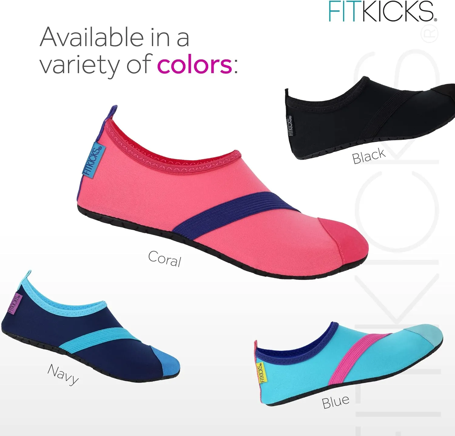 FITKICKS Original Women's Foldable Active Lifestyle Minimalist Footwear Barefoot Yoga Sporty Water Shoes