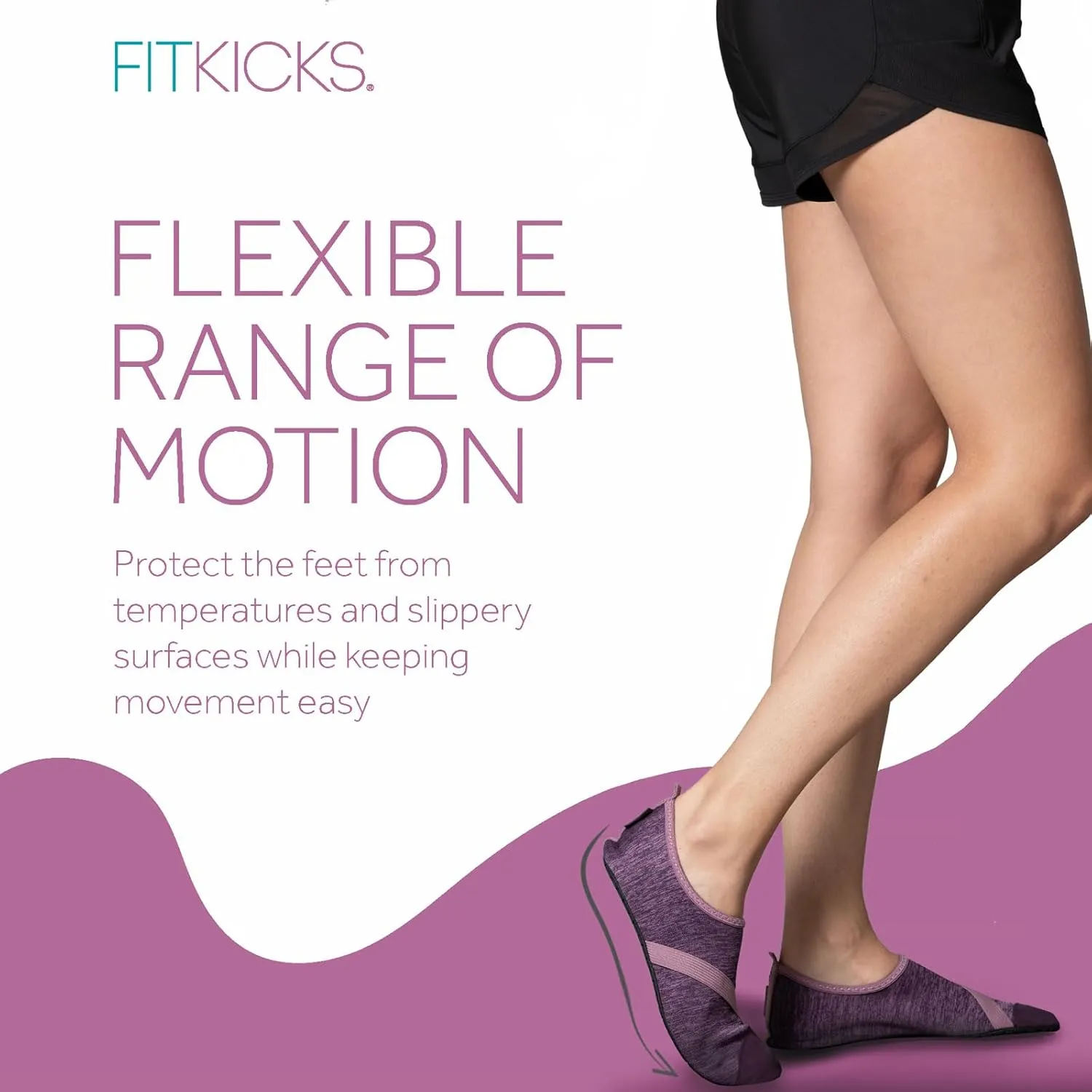 FITKICKS Original Women's Foldable Active Lifestyle Minimalist Footwear Barefoot Yoga Sporty Water Shoes