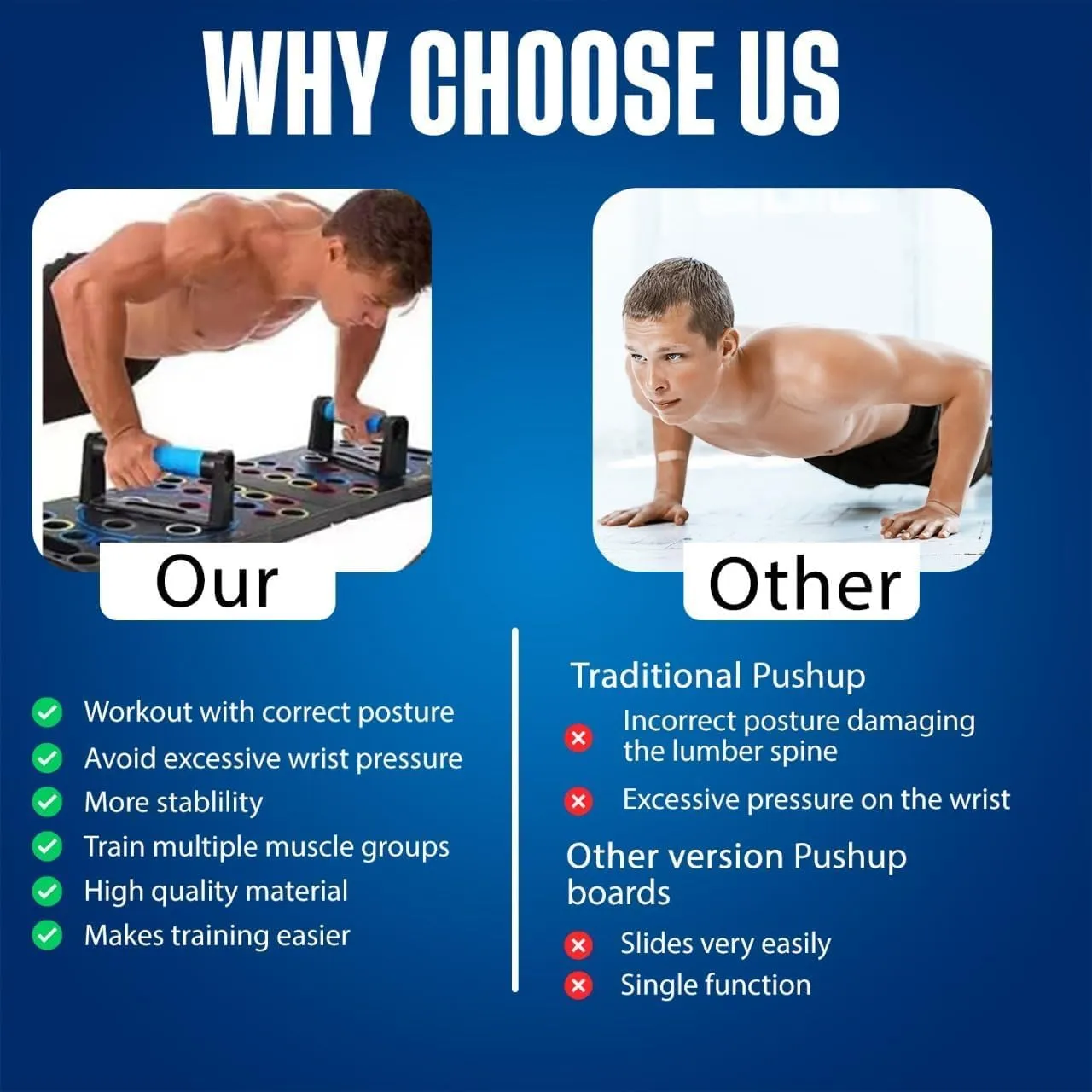 Foldable 54 in 1 Push up Board