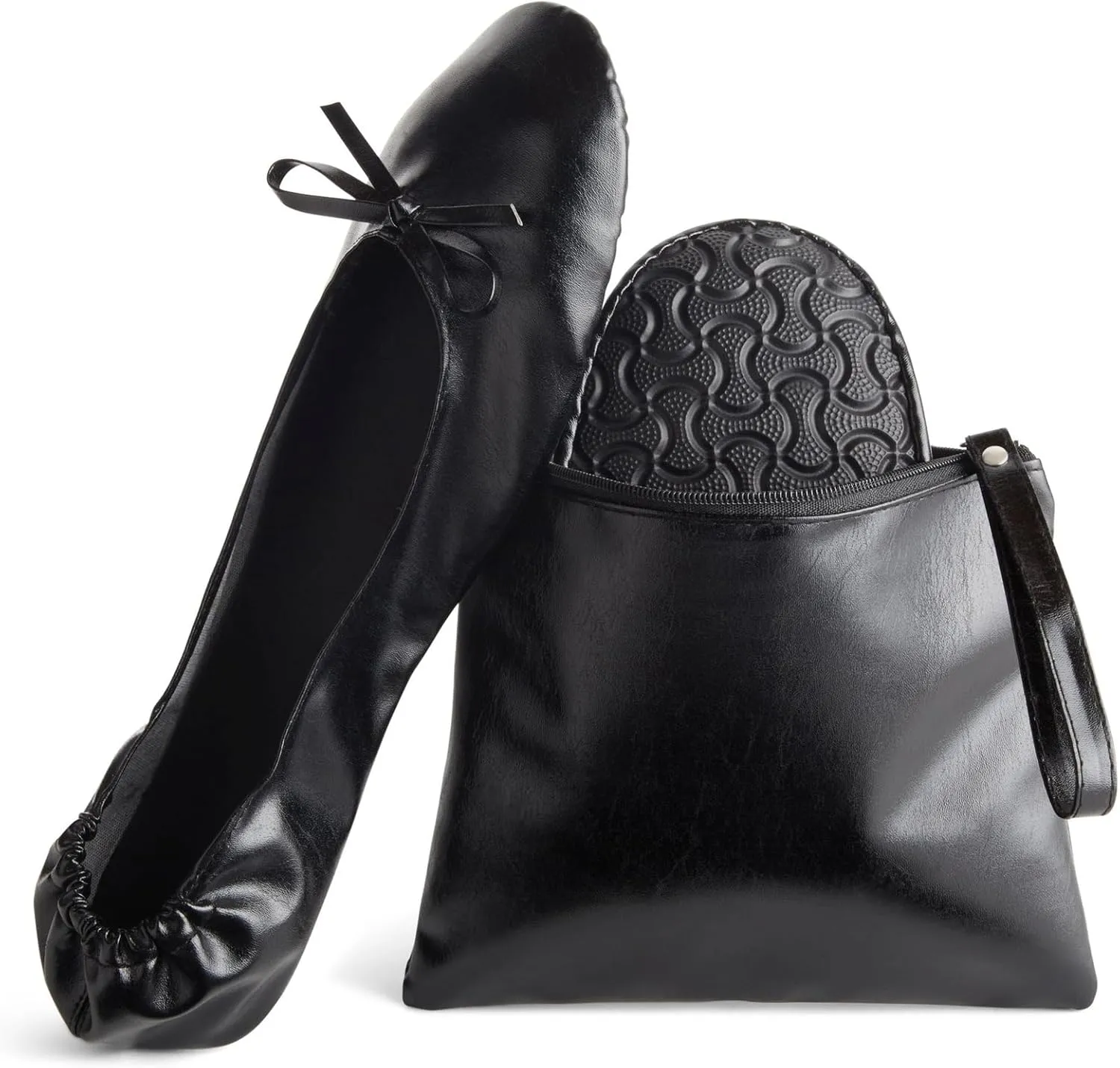 Foldable Ballet Flats - Women's Portable Ballerina Roll up Shoes