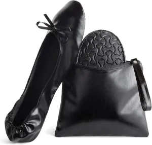 Foldable Ballet Flats - Women's Portable Ballerina Roll up Shoes