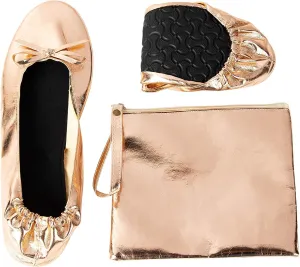 Foldable Ballet Flats - Women's Portable Ballerina Roll up Shoes