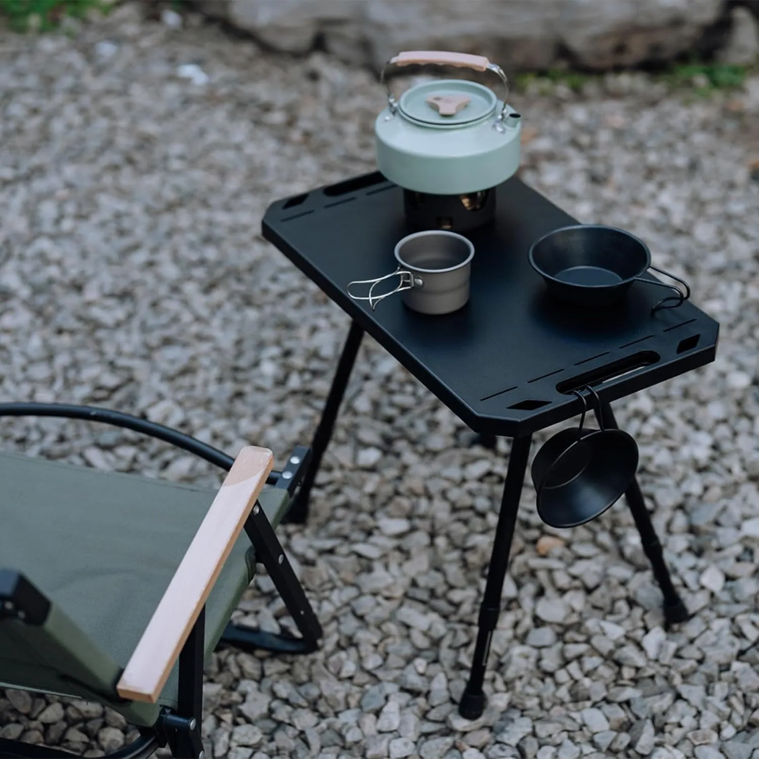 Foldable Camping Tables Aluminum Alloy Lightweight Folding Table Compact Desk for Fishing BBQ