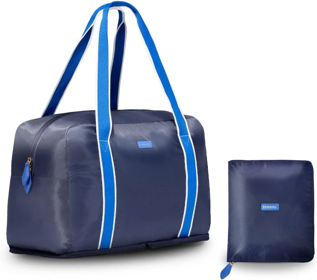 Foldable Duffle Bag for Travel | Lightweight, Water-Resistant, Multifunctional Carry On Bag | Sustainable and Durable Nylon