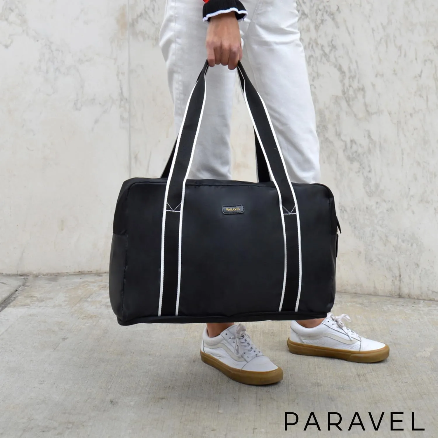 Foldable Duffle Bag for Travel | Lightweight, Water-Resistant, Multifunctional Carry On Bag | Sustainable and Durable Nylon