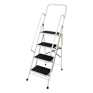Foldable Non Slip 4 Step Steel Ladder