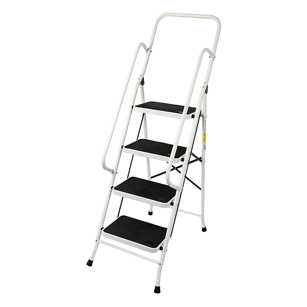 Foldable Non Slip 4 Step Steel Ladder