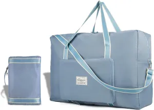 Foldable Travel Bag, 60L Large Duffel Bag, Lightweight Packable Carry on Bag Water-proof & Tear Resistant Duffel Bag