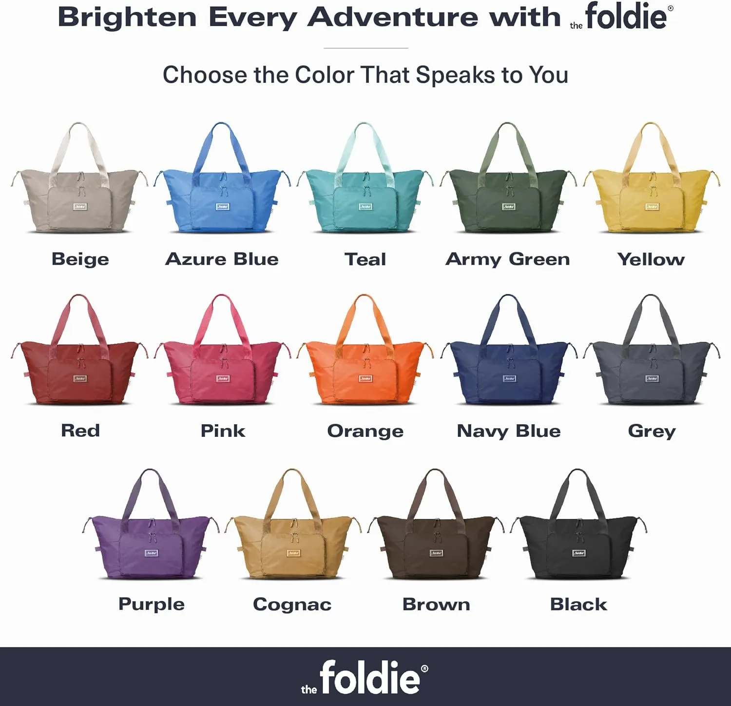 Foldable Travel Tote Bag for Women - 40L Weekender Bag with Multiple Pockets - Carry On Personal Item Travel Bag