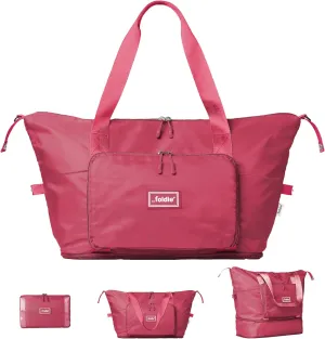 Foldable Travel Tote Bag for Women - 40L Weekender Bag with Multiple Pockets - Carry On Personal Item Travel Bag