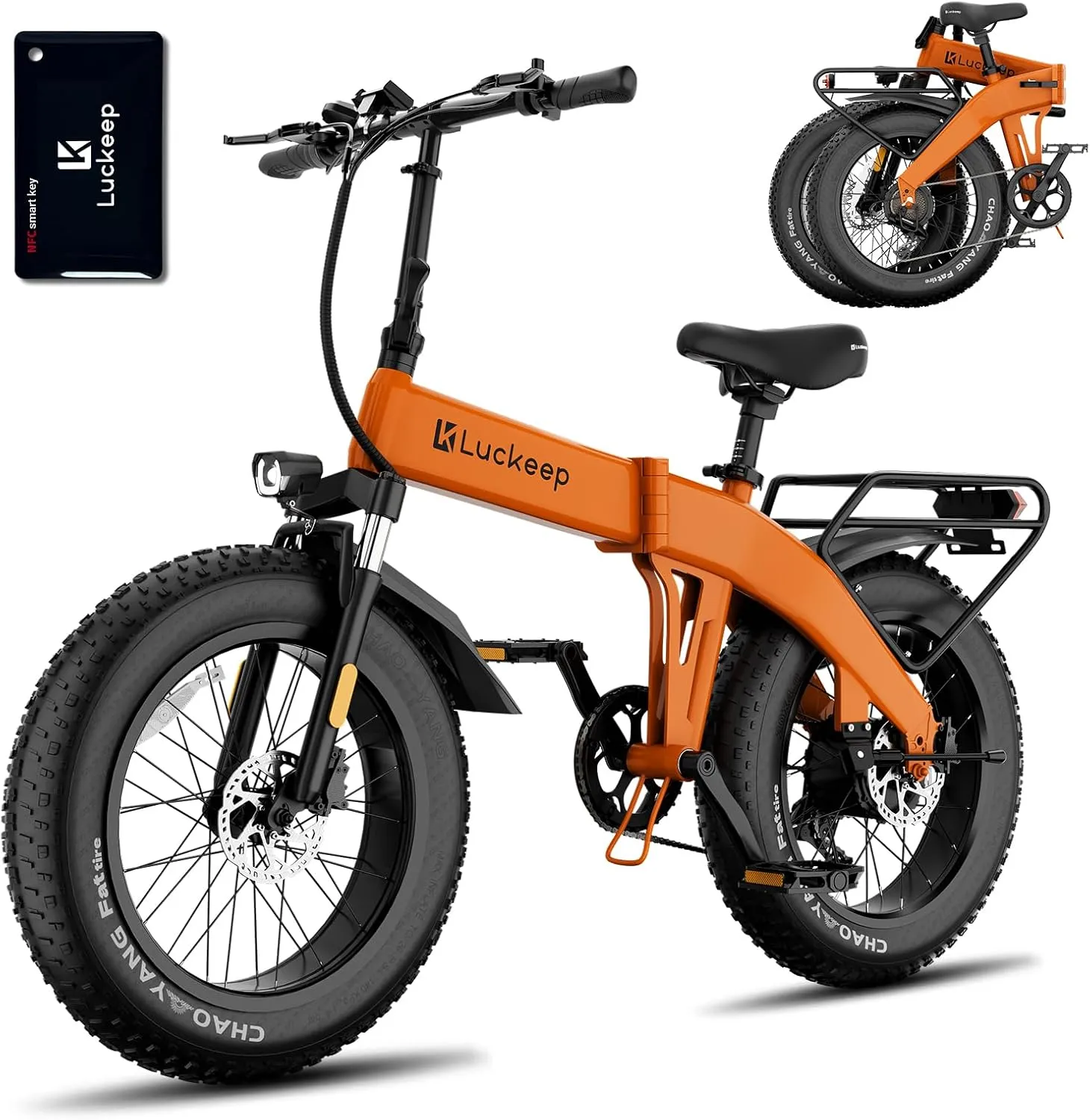 Folding Electric Bike for Adults 1500W Peak Motor, 28MPH 60 Miles,720WH Battery 20" x 4.0" Fat Tire Foldable Ebike Commute with NFC/Anti-Theft/Hydraulic Brakes,UL Certified Electric Bicycle