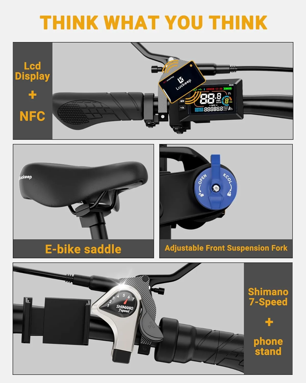 Folding Electric Bike for Adults 1500W Peak Motor, 28MPH 60 Miles,720WH Battery 20" x 4.0" Fat Tire Foldable Ebike Commute with NFC/Anti-Theft/Hydraulic Brakes,UL Certified Electric Bicycle