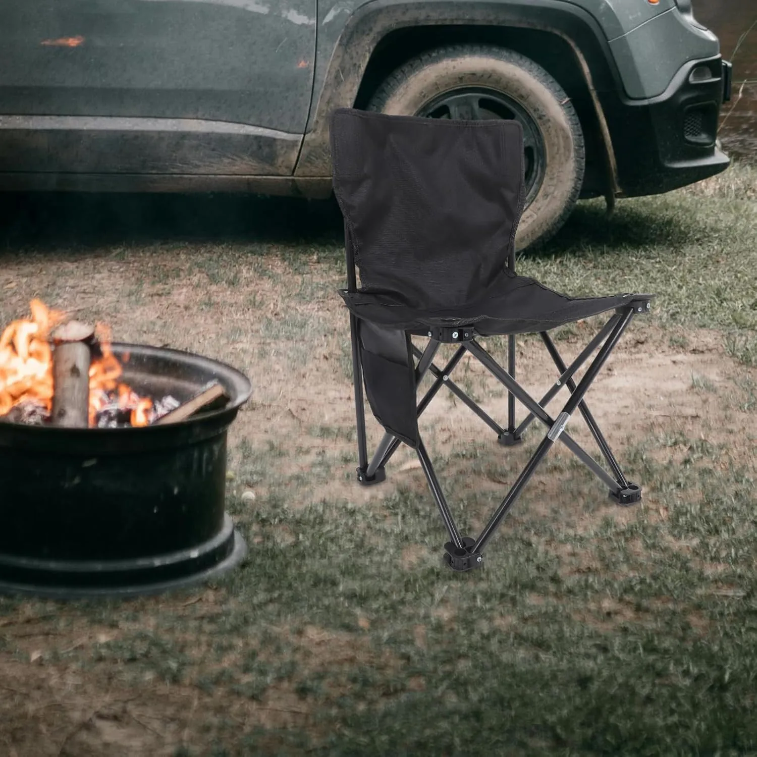 Folding Fishing Chair Lightweight Portable Camping Chair for Outdoor Use Compact Design for Fishing Hiking and Relaxing Nature