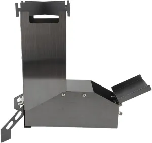 Folding Wood Stove, Wood Burning Camp Stove Stainless Steel Professional Easy Assemble for Cooking for Camping