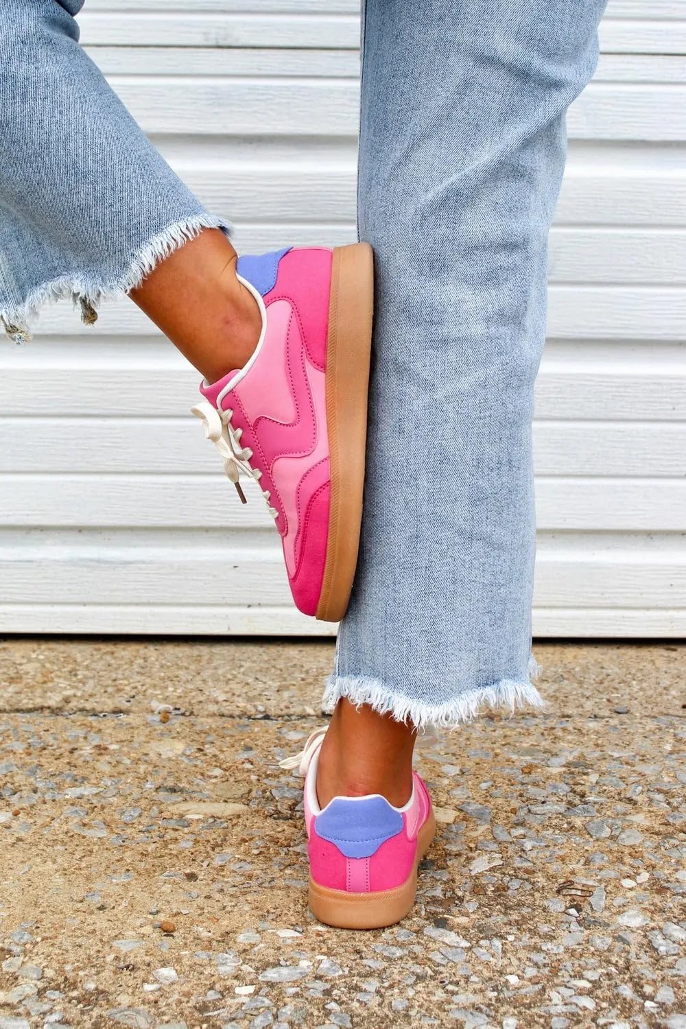 Forever Link Modern-12 Women's Low Top Lady Sneakers Lace-up Fashion Shoes