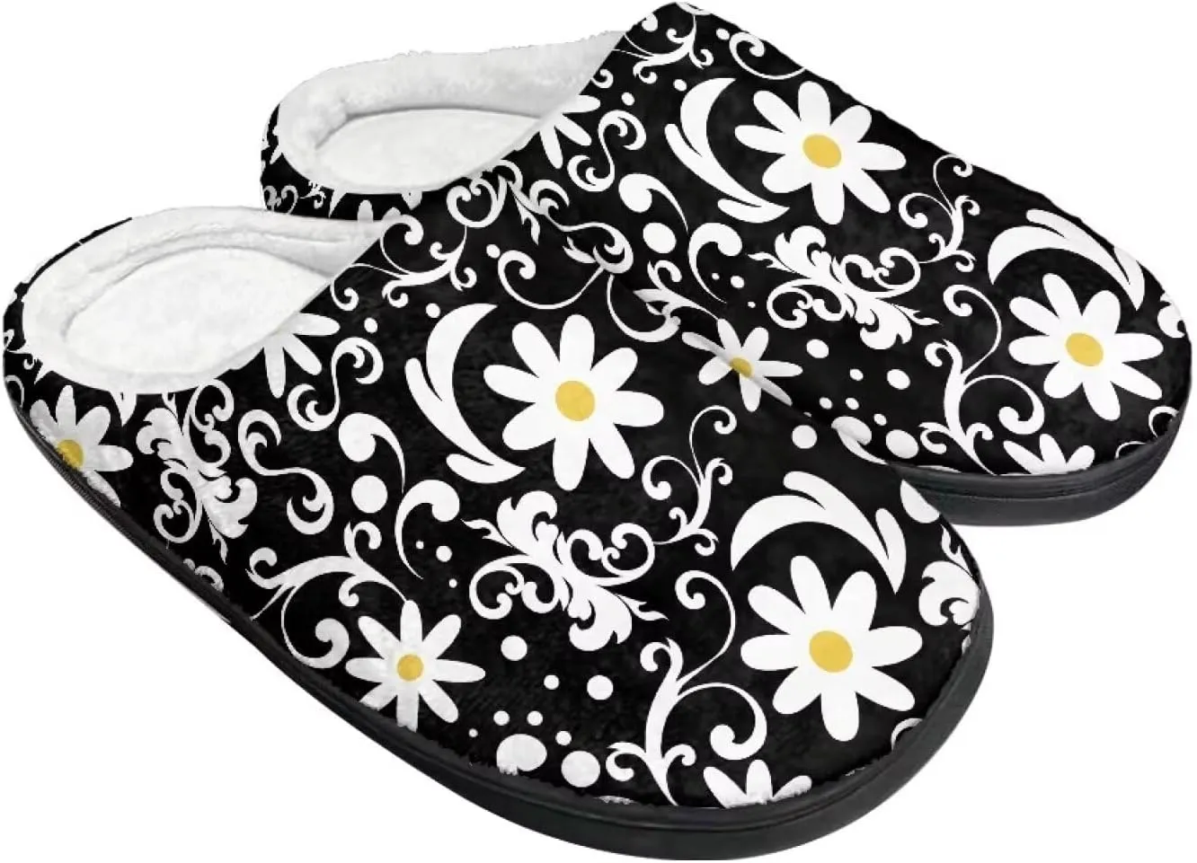 Fuzzy Slippers for Women Everyday Holiday Party Wear Warm Soft Anti-Slip