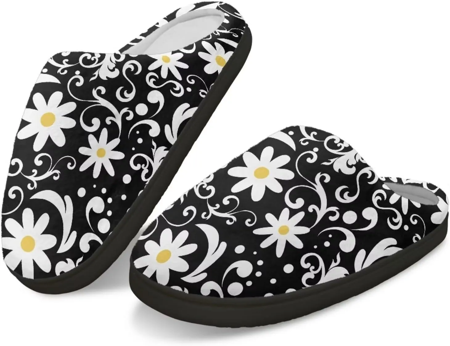 Fuzzy Slippers for Women Everyday Holiday Party Wear Warm Soft Anti-Slip
