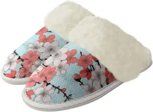 Fuzzy Slippers for Women Men Non-Slip Winter Home Shoes Unisex Soft House Slippers