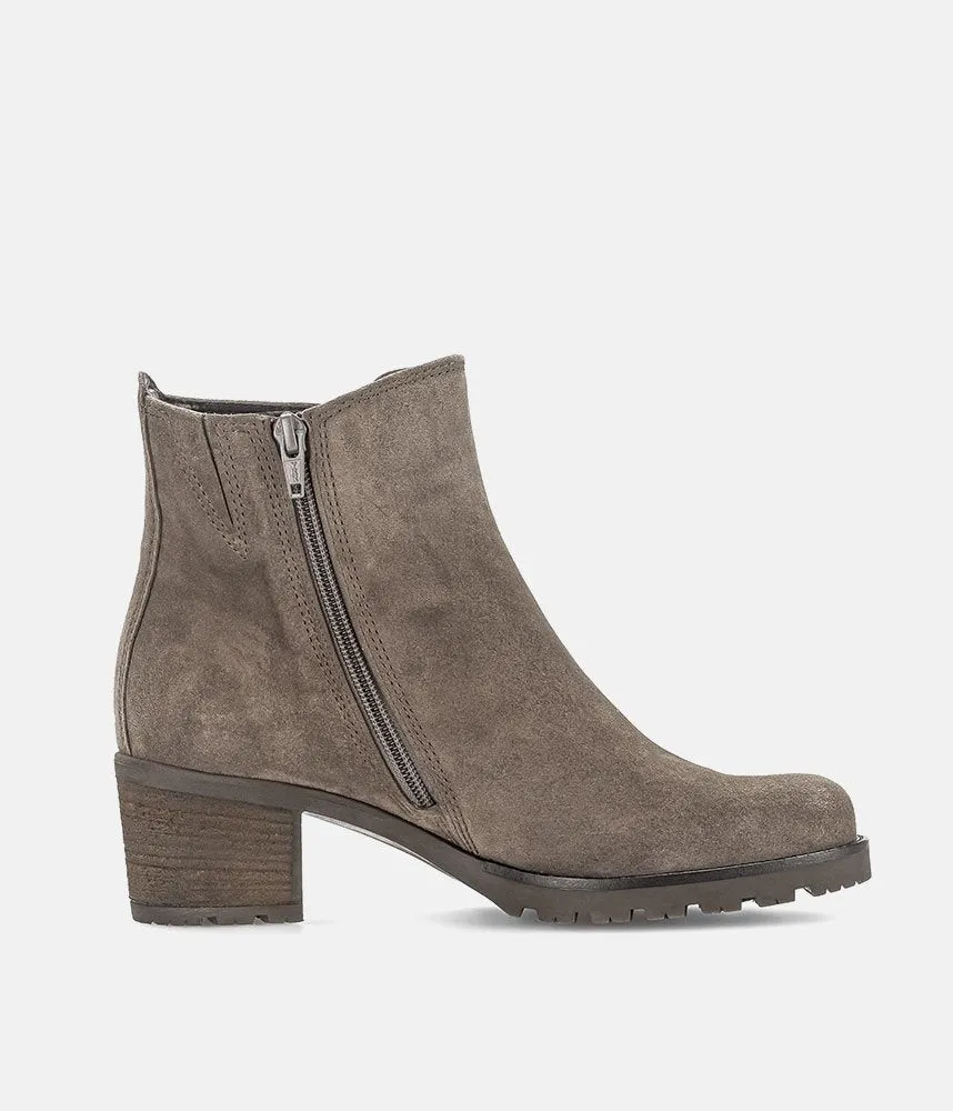 Gabor Classic Taupe Suede Ankle Boots