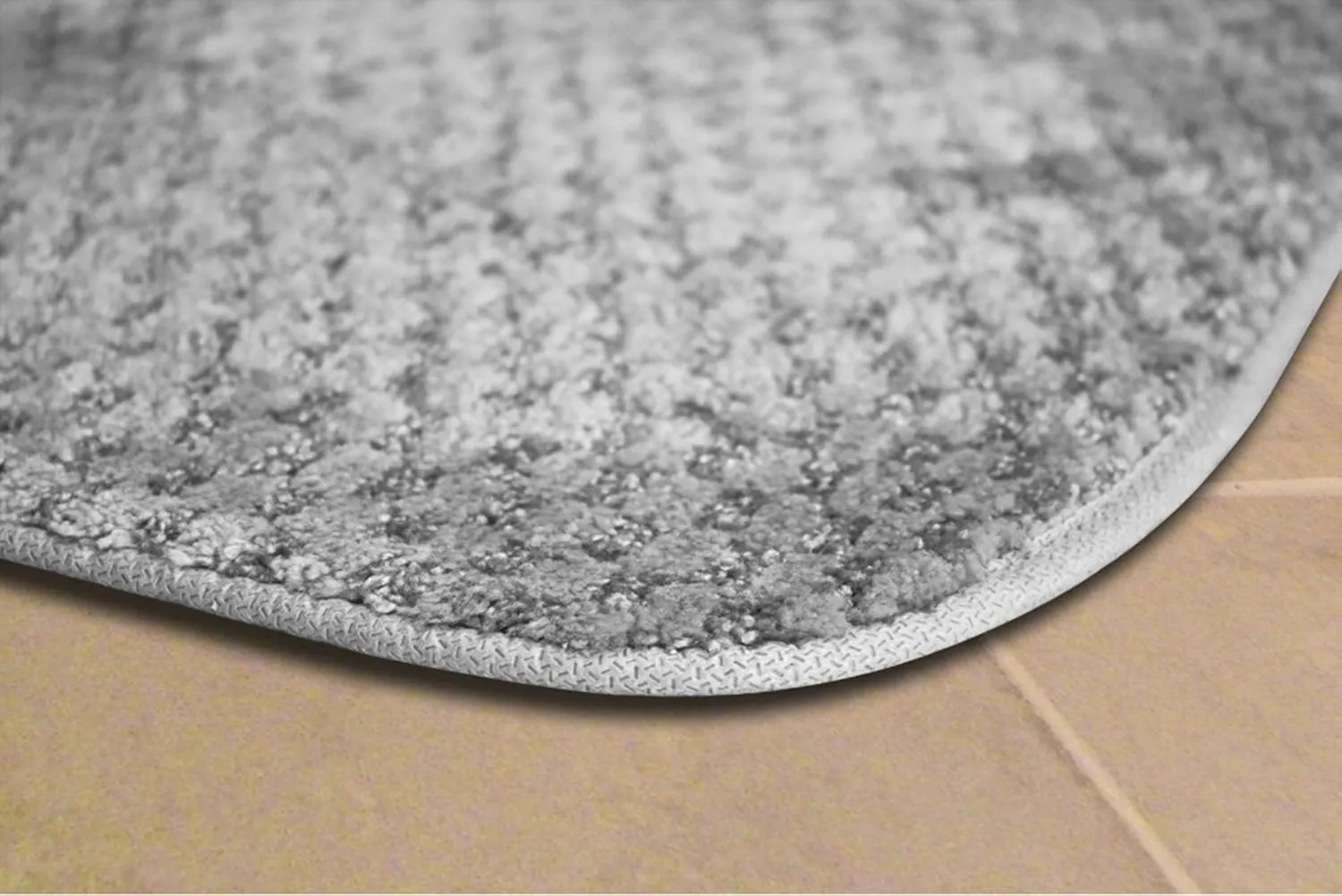 Garland Rug Cabernet Runner Nylon Washable Rug, 22-Inch by 60-Inch, Platinum Gray