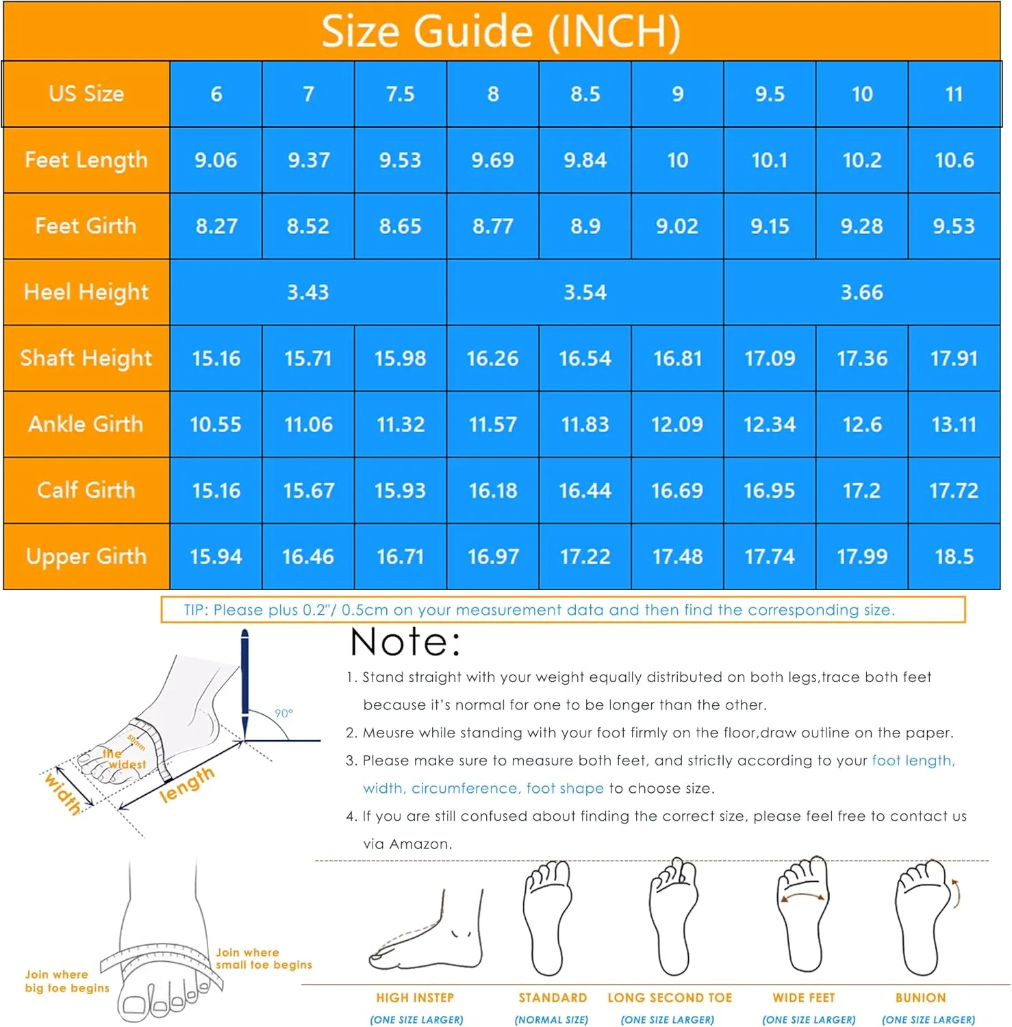 GENSHUO Knee High Heel Boots for Women Elegant Pointed Toe Stiletto Boots Trendy Side Zipper Women’s Heel Stylish and Sexy Design