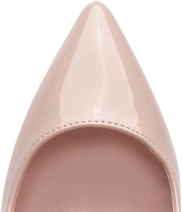 GENSHUO Women's High Heels for Women Classic Pointed Closed Toe Heels Sexy Stiletto Pumps Elegant Classy Wedding Bridal Party Dress Shoes