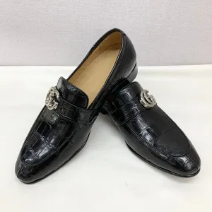 Genuine Alligator Skin Shoes – Premium Handmade Dress Loafers for Men