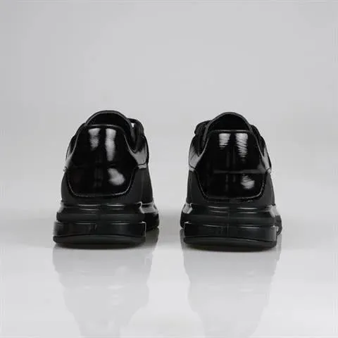 Genuine Leather Black Sneaker KG-100 SCB-901