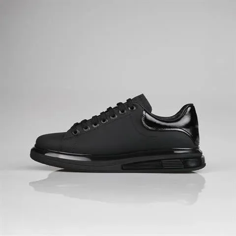 Genuine Leather Black Sneaker KG-100 SCB-901
