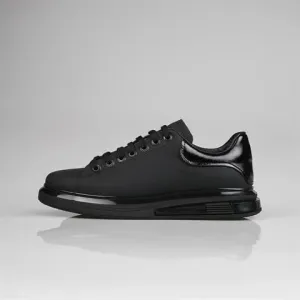 Genuine Leather Black Sneaker KG-100 SCB-901