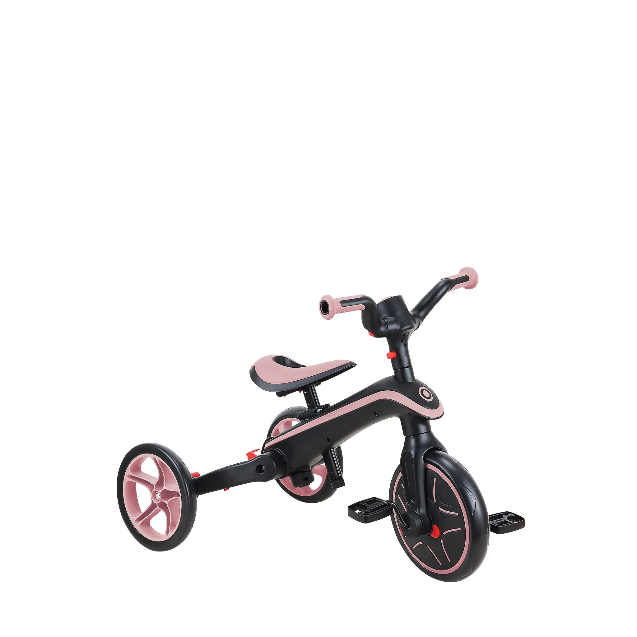Globber Explorer Foldable 4 In 1 Trike - Pastel Pink