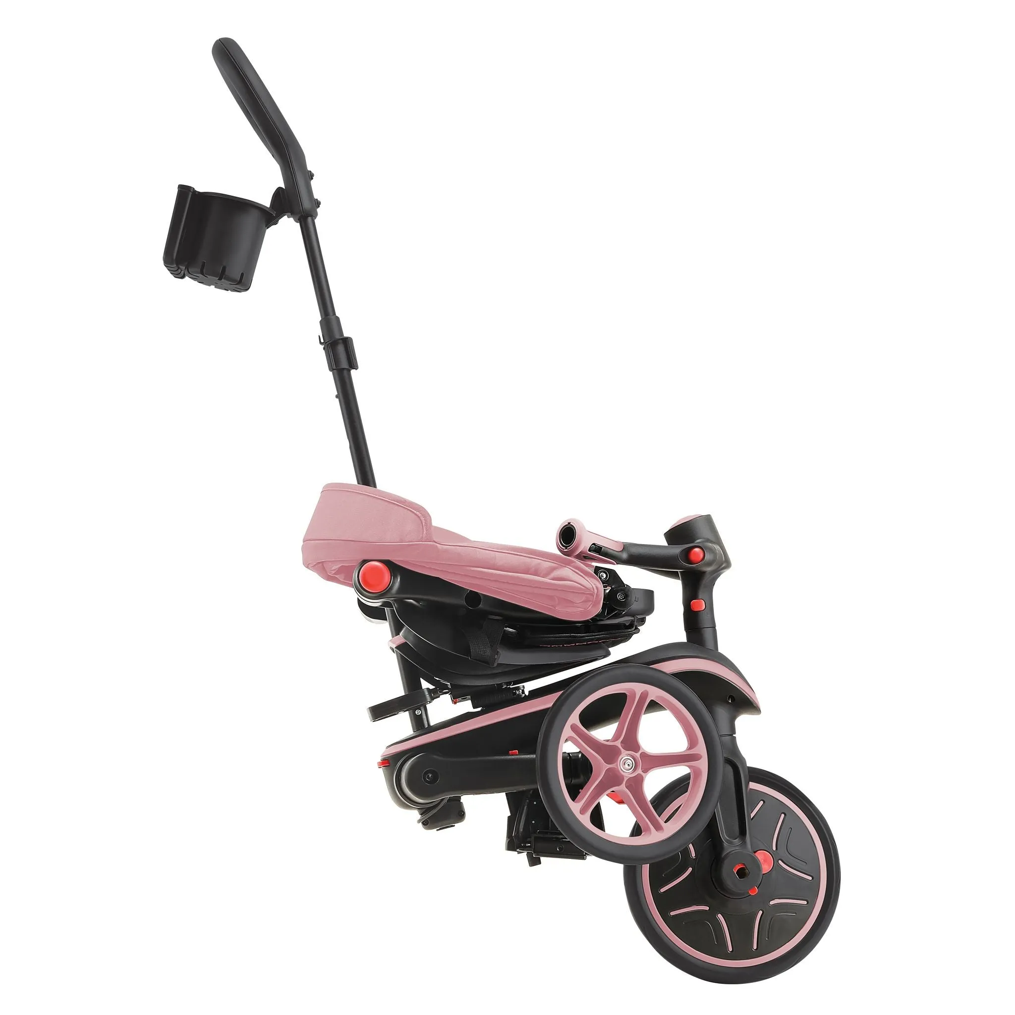 Globber Explorer Foldable 4 In 1 Trike - Pastel Pink
