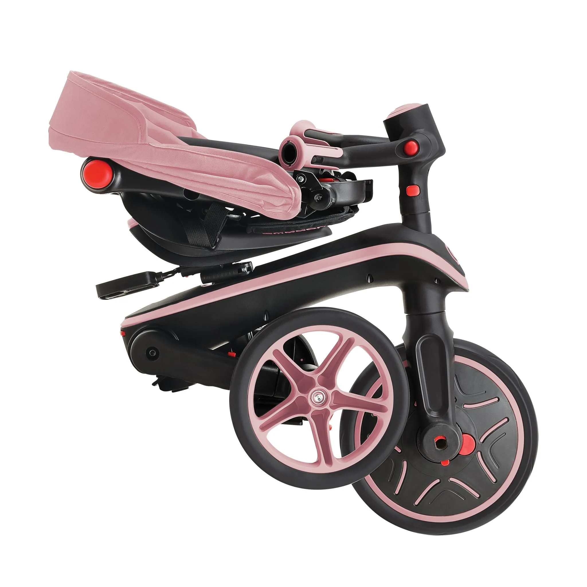 Globber Explorer Foldable 4 In 1 Trike - Pastel Pink
