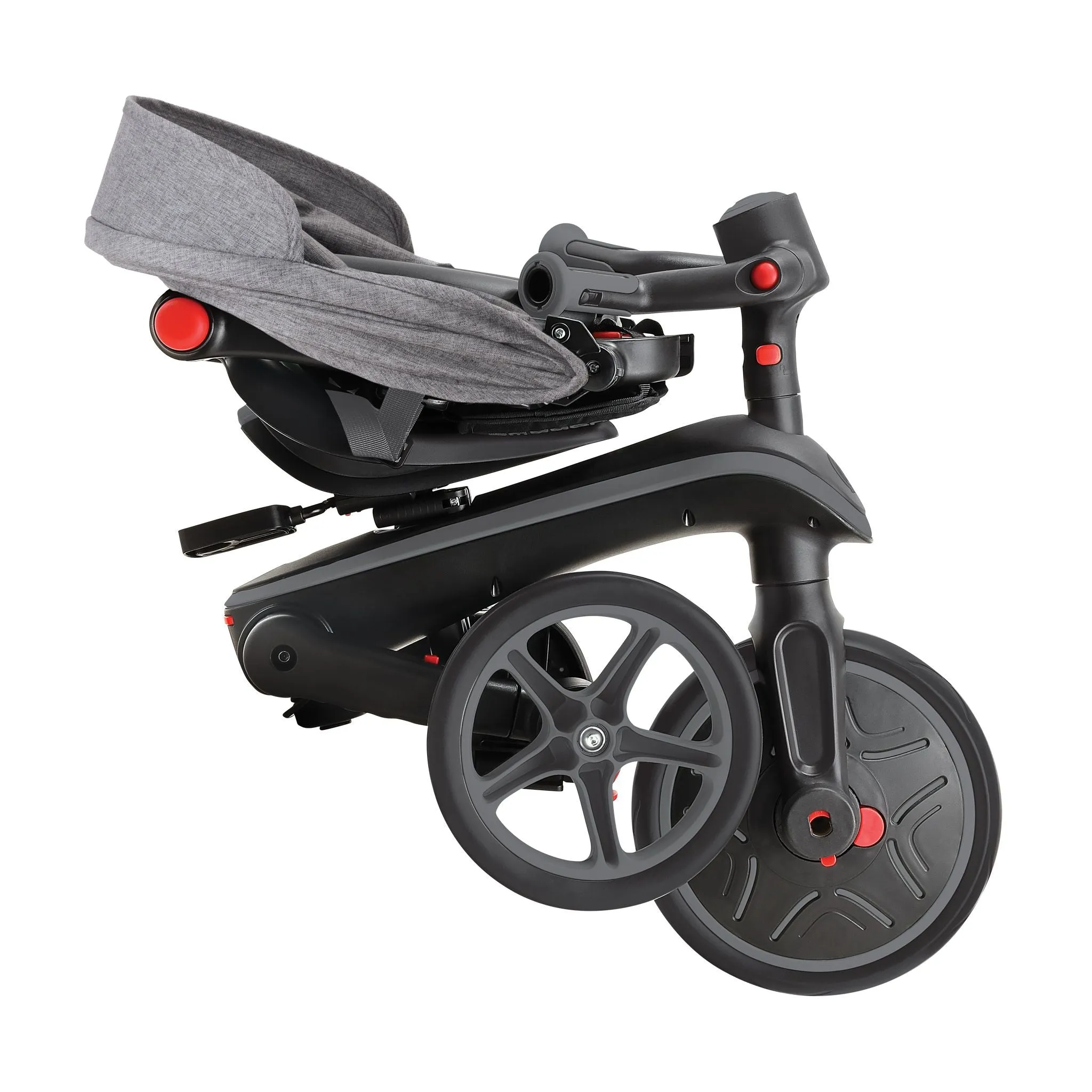 Globber Explorer Trike Foldable 4 In 1 - Black/Grey