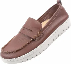 Glolily Elle Loafer Women's Comfort Sneaker - Orthotic Lightweight & Flexible Walking Shoes with Arch Support, Comfortable Casual Fashion Shoes for Women