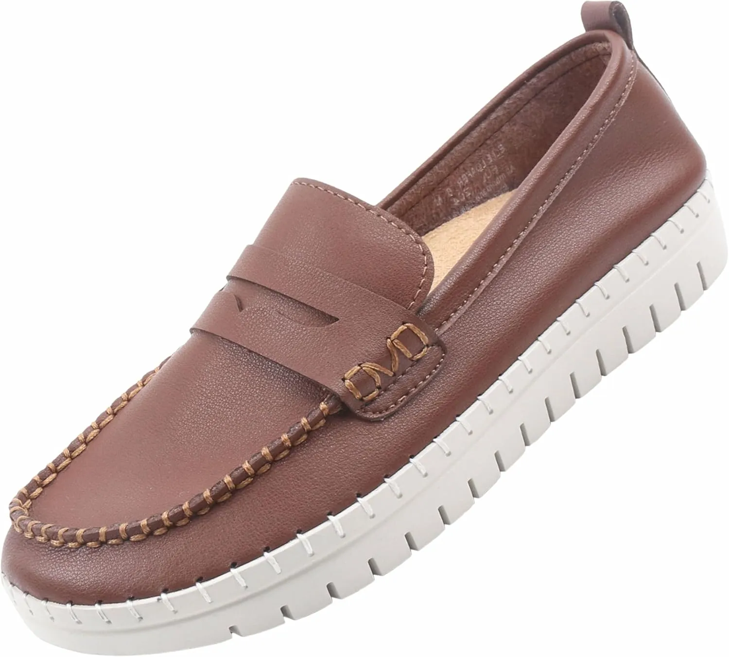 Glolily Elle Loafer Women's Comfort Sneaker - Orthotic Lightweight & Flexible Walking Shoes with Arch Support, Comfortable Casual Fashion Shoes for Women