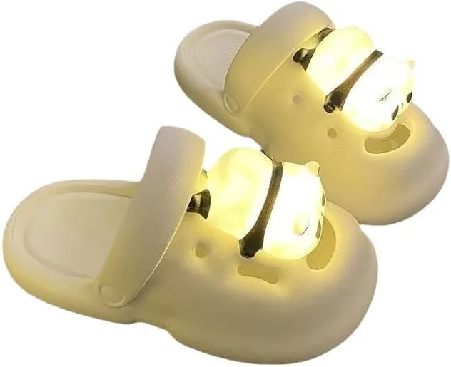 Glow in The Dark Clogs for Women - Summer Light-Up Slides with Non-Slip Sole & Breathable Design